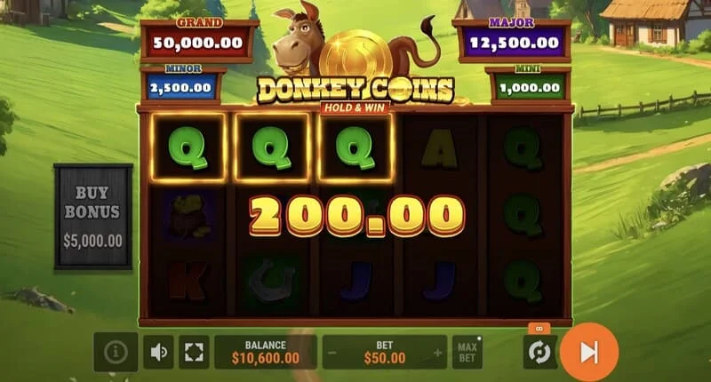 Donkey Coins Hold & Win - Hold & Win मोड लॉन्च करना